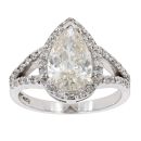 18ct White Gold 2.00ct Pear Cut Diamond Ring