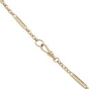 9ct Yellow Gold Patterned Fancy Bar Chain 20"