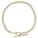 9ct Yellow Gold Albert T-Bar Bracelet 9"