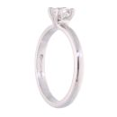 18ct White Gold 0.32ct Diamond Princess Cut Solitaire Ring