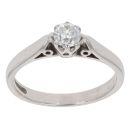 18ct White Gold 0.33ct Brilliant Cut Diamond Solitaire Ring