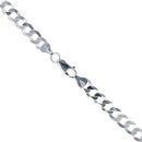 Silver Flat Curb Chain 24" By Icesia
