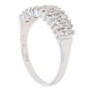 18ct White Gold 0.30ct Brilliant and Baguette Cut Diamond Cluster Ring