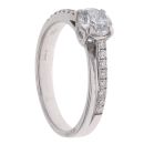 18ct White Gold 0.90ct Brilliant Cut Diamond Solitaire Ring