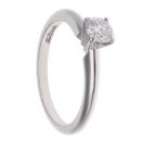 18ct White Gold 0.35ct Brilliant Cut Diamond Solitaire Ring