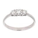 18ct White Gold 0.30ct Diamond Trilogy Ring
