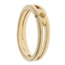 18ct Yellow Gold Split Band Patterned Ring