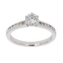 18ct White Gold 0.65ct Brilliant Cut Diamond Solitaire Ring