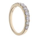 9ct Yellow Gold 1.00ct Diamond Half Eternity Ring