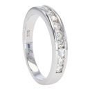 9ct White Gold Diamond Eternity Ring by Anya Belle