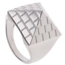 Silver Pyramid Ring by Icesia Gents
