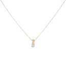 18ct Yellow Gold 0.30ct Brilliant Cut Diamond Solitaire Pendant And Chain 18"