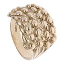 9ct Yellow Gold Four Row Keeper Ring