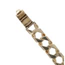 9ct Yellow Gold Textured Curb Bracelet 9"