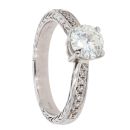 18ct White Gold 0.85ct Diamond Solitaire Ring