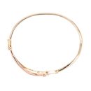 9ct Yellow, White And Rose Gold 0.25ct Diamond Bangle