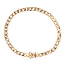9ct Yellow Gold Curb Bracelet 8"