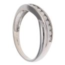 9ct White Gold 0.25ct Diamond Crossover Ring