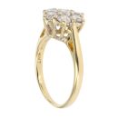 18ct Yellow Gold 1.00ct Brilliant Cut Diamond Cluster Ring
