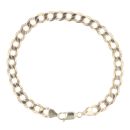 9ct Yellow Gold Curb Bracelet 8.5"