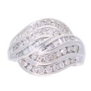 9ct White Gold Fancy 1.00ct Diamond Ring