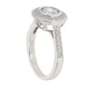 Silver Cubic Zirconia Cluster Ring by Icesia