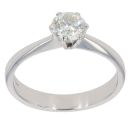 18ct White Gold 0.50ct Brilliant Cut Diamond Solitaire Ring