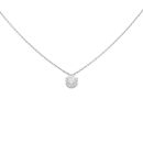 Platinum 1.00ct Diamond Pendant and Chain 18"