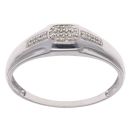 9ct White Gold 0.10ct Brilliant Cut Diamond Cluster Ring