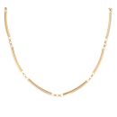 9ct Yellow Gold Fancy Bar Chain 18"