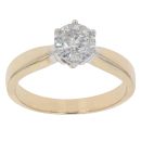 18ct Yellow Gold 1.00ct Brilliant Cut Diamond Solitaire Ring