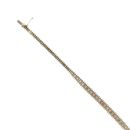 9ct Yellow, Rose And White Gold Bracelet 7"