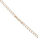 9ct Yellow Gold Square Curb Chain 20"