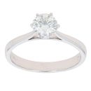 18ct White Gold 1.01cts Diamond Solitaire Ring
