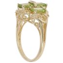 9ct Yellow Gold Peridot Four Stone Ring