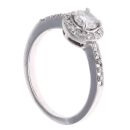 Platinum 0.75ct Brilliant Cut Diamond Halo Cluster Ring