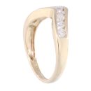 9ct Yellow Gold 0.50ct Diamond Wishbone Ring