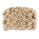 9ct Yellow Gold Four Row Keeper Ring