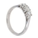 Platinum 0.50ct Diamond Trilogy Ring