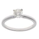 18ct White Gold 0.50ct Brilliant Cut Diamond Solitaire Ring