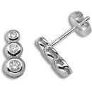 18 Carat White Gold 22pts Diamond Earrings