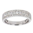 9ct White Gold 0.76ct Diamond Eternity Ring by Anya Belle