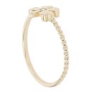 Children's 14ct Yellow Gold Cubic Zirconia Flower Ring