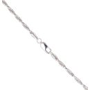 9ct White Gold Twist Chain 18"