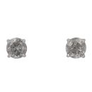 14ct White Gold 2.00ct Brilliant Cut Diamond Stud Earrings