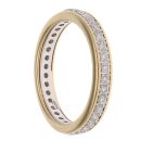 18ct Yellow And White Gold 0.70ct Brilliant Cut Diamond Full Eternity Ring