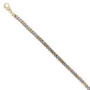 9ct Yellow and White Gold Fancy Bracelet 8"