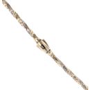 14ct Yellow And White Gold Monaco Spin Plain Lock Twist Chain 22"