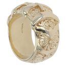 9ct Yellow Gold Patterned Double Buckle Ring