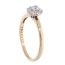 18ct Yellow Gold Diamond 0.40ct Cluster Ring